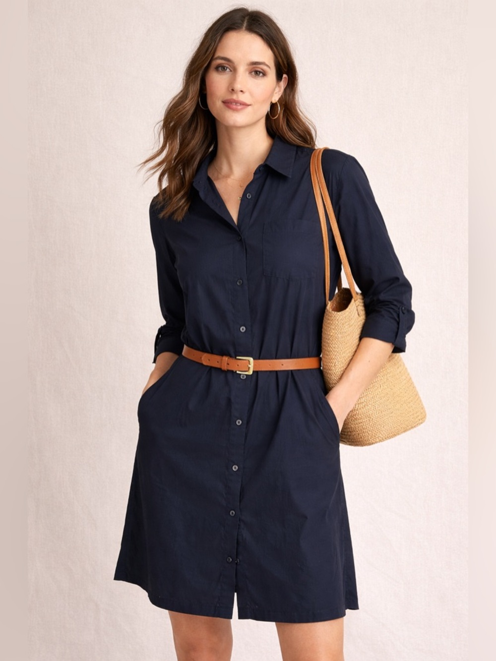 Club Monaco Shirt Dress Petrol Blue Size 10